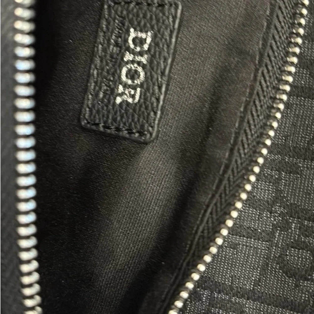 Dior Oblique Jacquard Saddle Bag Black - Picture 5 of 9